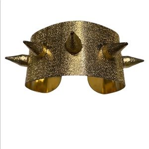 Arm Candy By Eye Candy Los Angeles Luxe Collection Spiked Bracelet gold tone